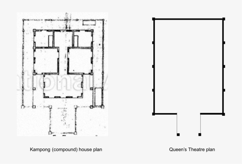 Plans Of The Traditional Kampung House And The Former - Diagram, transparent png #8720746