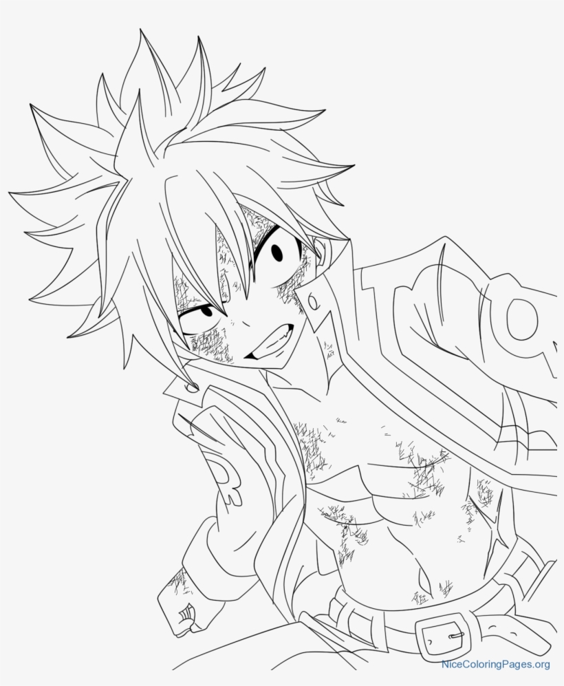 Natsu Dragneel Coloring Pages N9, transparent png #8723209