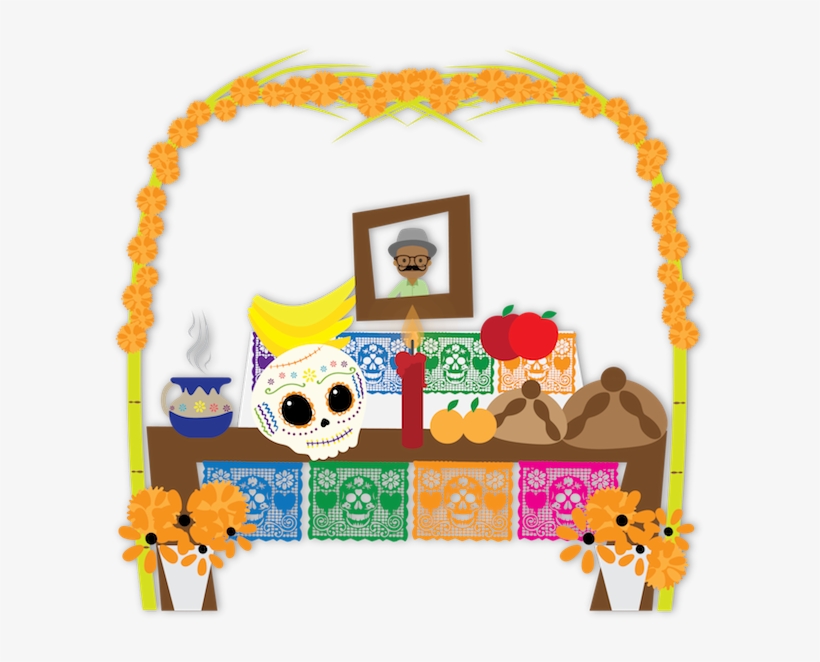 Dulce's Day Of The Dead Messages Sticker-7 - Day Of The Dead Frame Png, transparent png #8723654