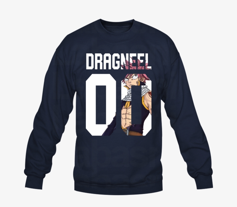 Sweat-shirt Natsu Dragneel - Money Over Bitches Shirt, transparent png #8723847