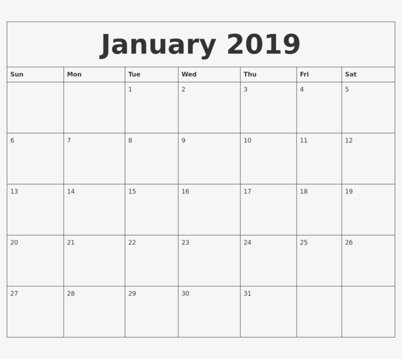 2019 Calendar Png Transparent Image - April 2019 Printable Calendar, transparent png #8725329