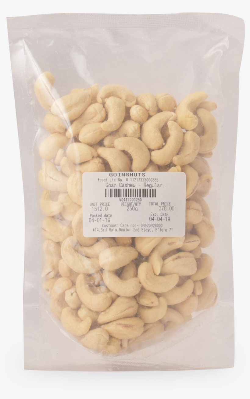 Goan Cashew Nuts- Regular, transparent png #8725382