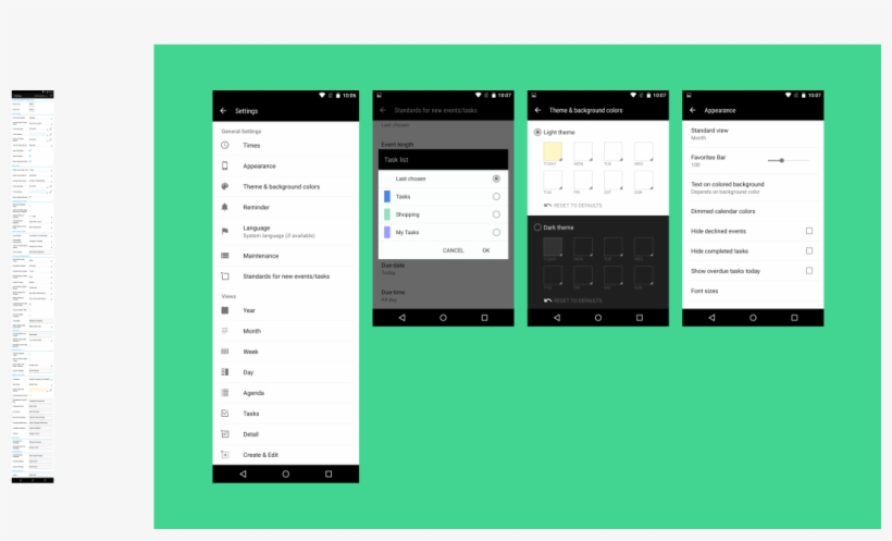 A View Of The Huge Settings Panel In The Old Calendar, - Calendar Ux, transparent png #8725604