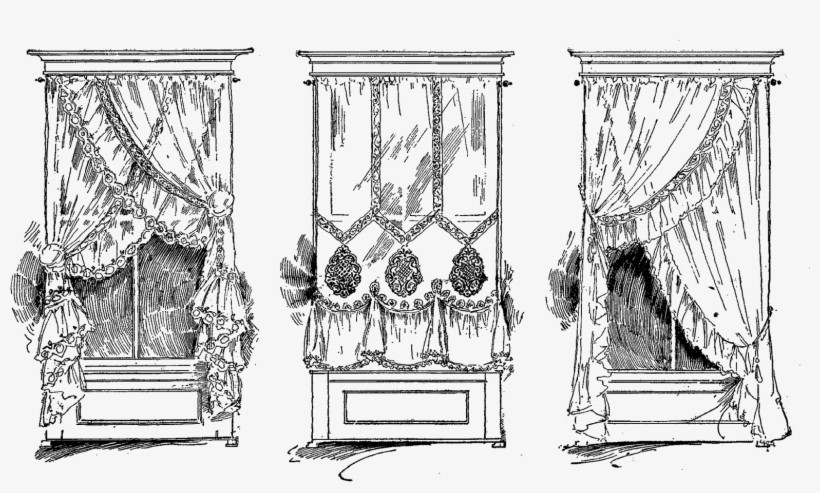 Digital Curtain Design Collage Sheet Downloads - Sketch, transparent png #8726285