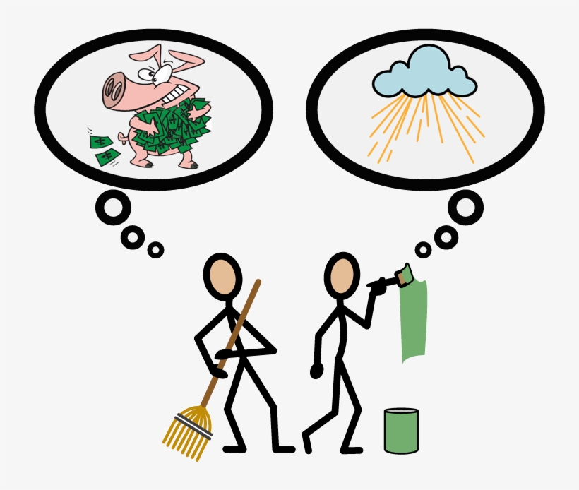 Selfish Life Vs Life Of Karma Yoga - Pig With Money, transparent png #8726549