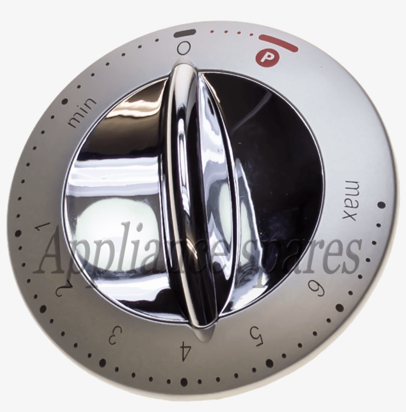 Kenwood Chef Silver And Chrome Control Knob And Insert - Emblem, transparent png #8728542