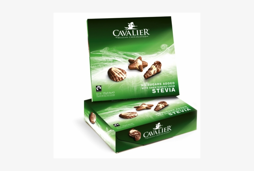 Cavalier Stevia Boxed Chocolate Seashells 125g X 12 - Chocolate, transparent png #8728756