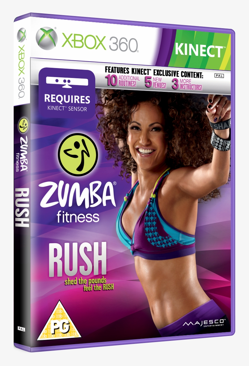 Zumba Fitness Rush Kinect Review - Xbox 360 Zumba Fitness Rush, transparent png #8729015