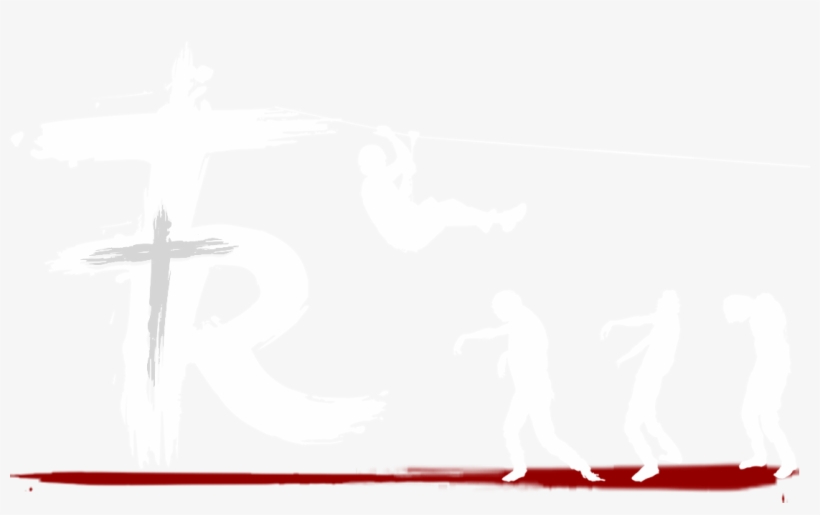 Haunted Zombie Zip Line - Christmas Jumper Funny, transparent png #8729216