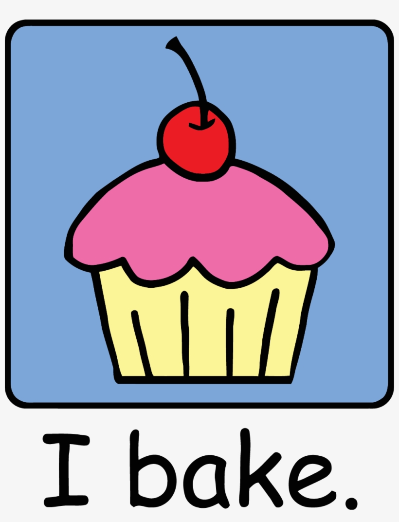 Cartoon Clip Art Dessert Pink Frosting Photo I Bake - Diploma, transparent png #8732717