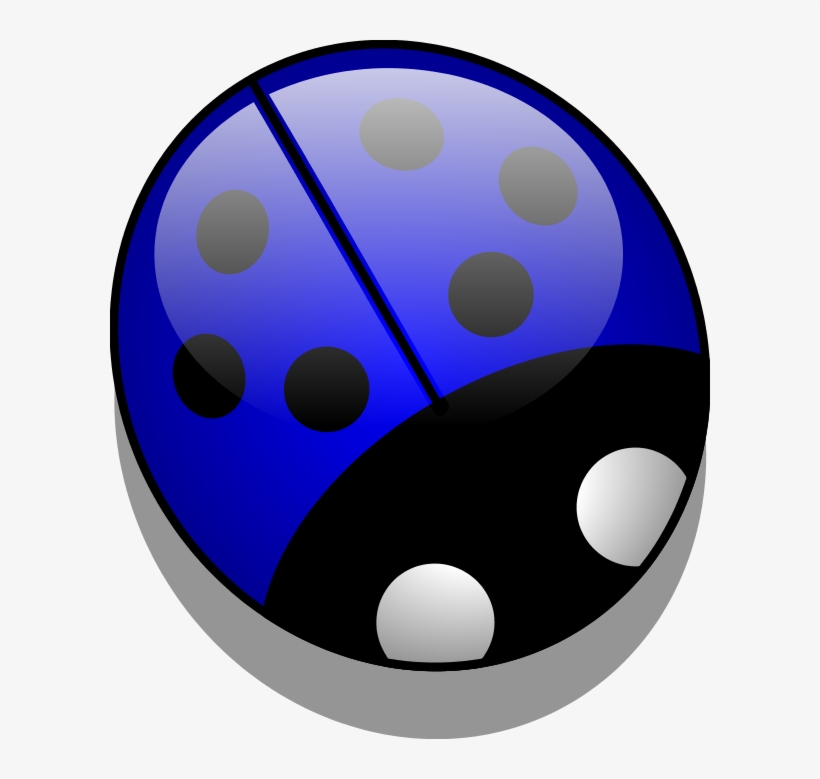Blue Ladybug Icon - Blue Lady Bug Png, transparent png #8733207
