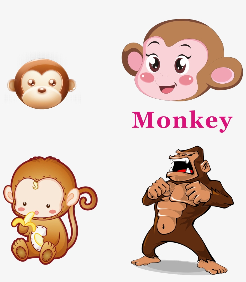 Western Gorilla Ape Clip Art - Transparent Baby Monkey Cartoon, transparent png #8733394