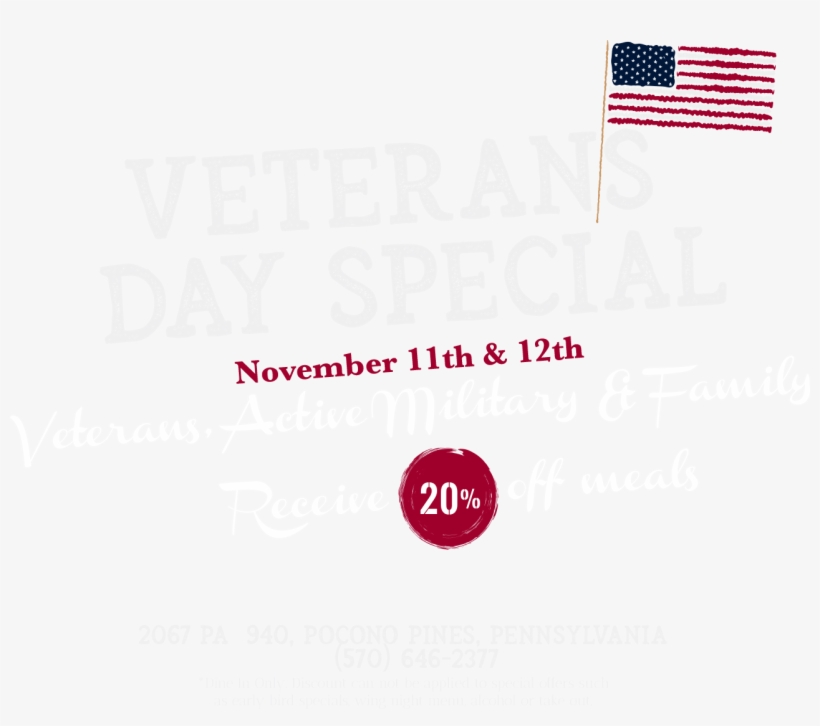 Veterans Day Txt - Flag Of The United States, transparent png #8734214