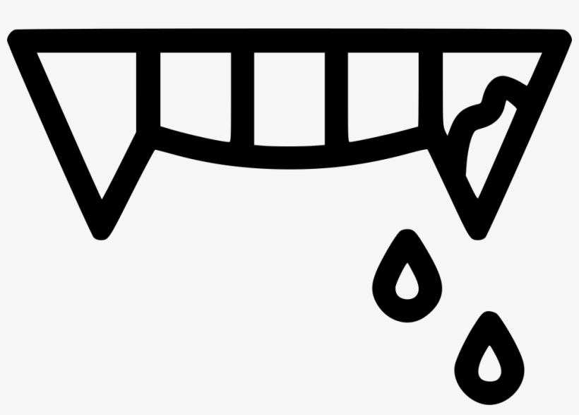 Tooth Teeth Draculla Vampire Blood Comments, transparent png #8736060