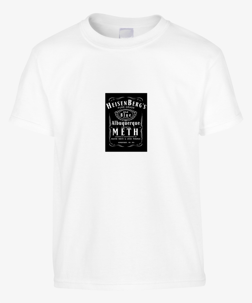 Breaking Bad Jack Daniels Style Meth T-shirt 100% Cotton - Active Shirt, transparent png #8736167