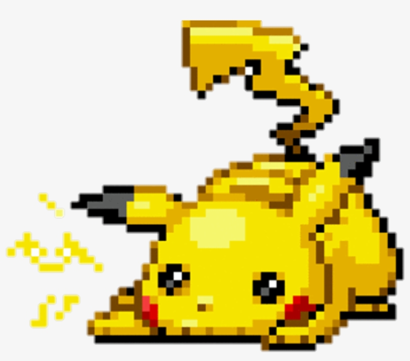 Pikachu Sticker - Pixel Art Pikachu, transparent png #8736386
