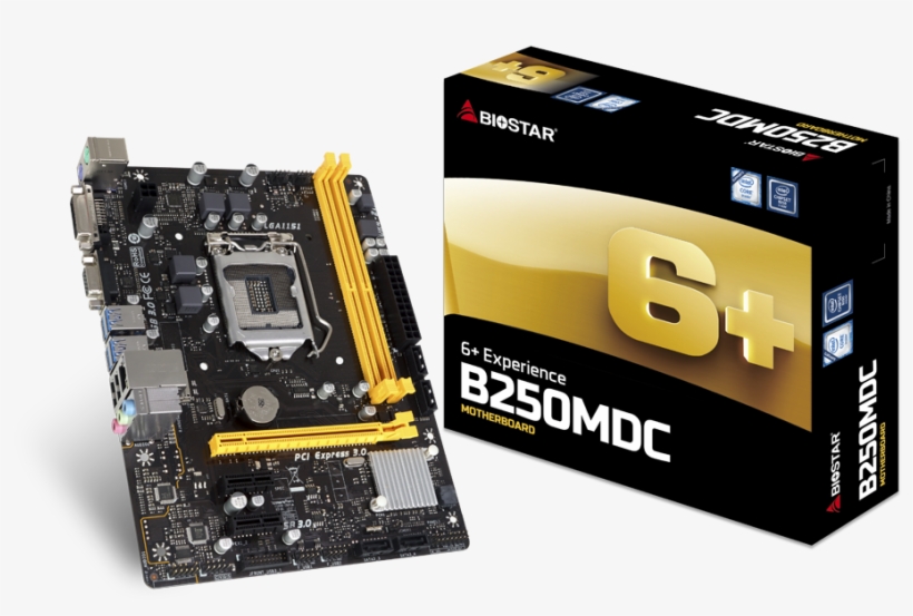 Biostar Introduces The B250mdc Motherboard Offering - Motherboard, transparent png #8736647
