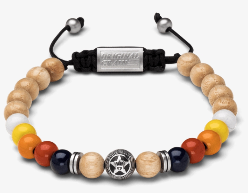 Houston Astros™ Round Macrame Bracelet 8mm - Bracelet, transparent png #8736766