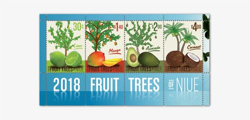 Fruit Trees Of Niue Miniature Sheet - Fruit Trees Of Niue Stamps 2018, transparent png #8737513