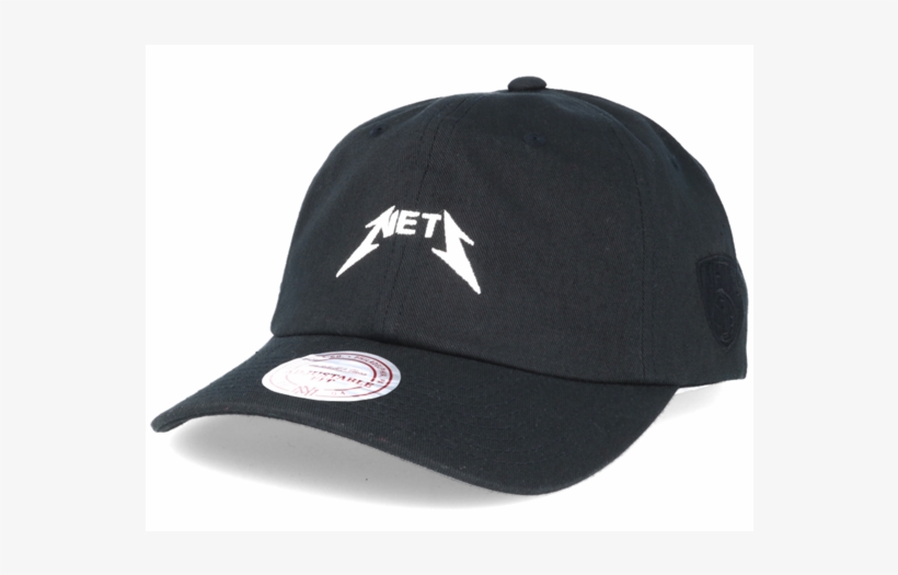 Brooklyn Nets Rock Font Dad Cap Adjustable - Obey The City Snapback Hat Black, transparent png #8737912