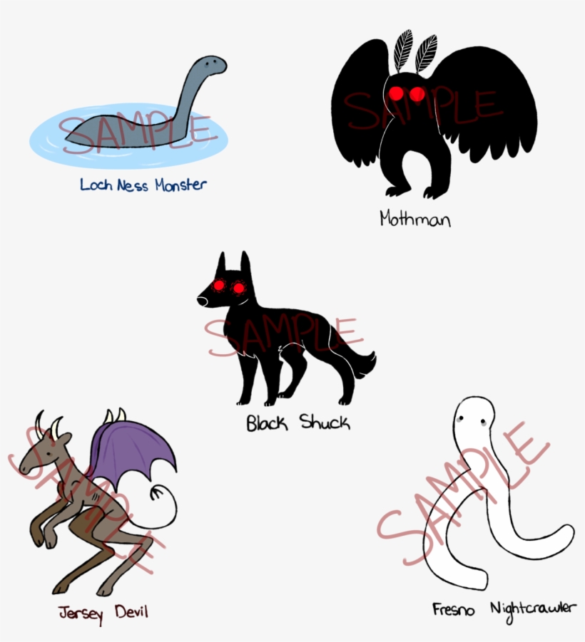 “ There's A Cryptid Style Sticker Set Out Now Check - Cartoon, transparent png #8738212