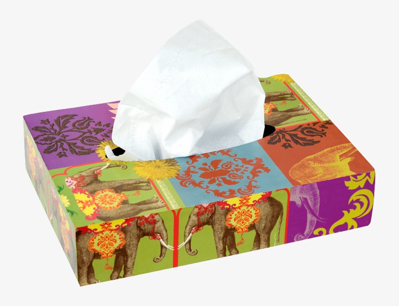 Decorative Elephant Wooden Tissue Box - Facial Tissue, transparent png #8738244