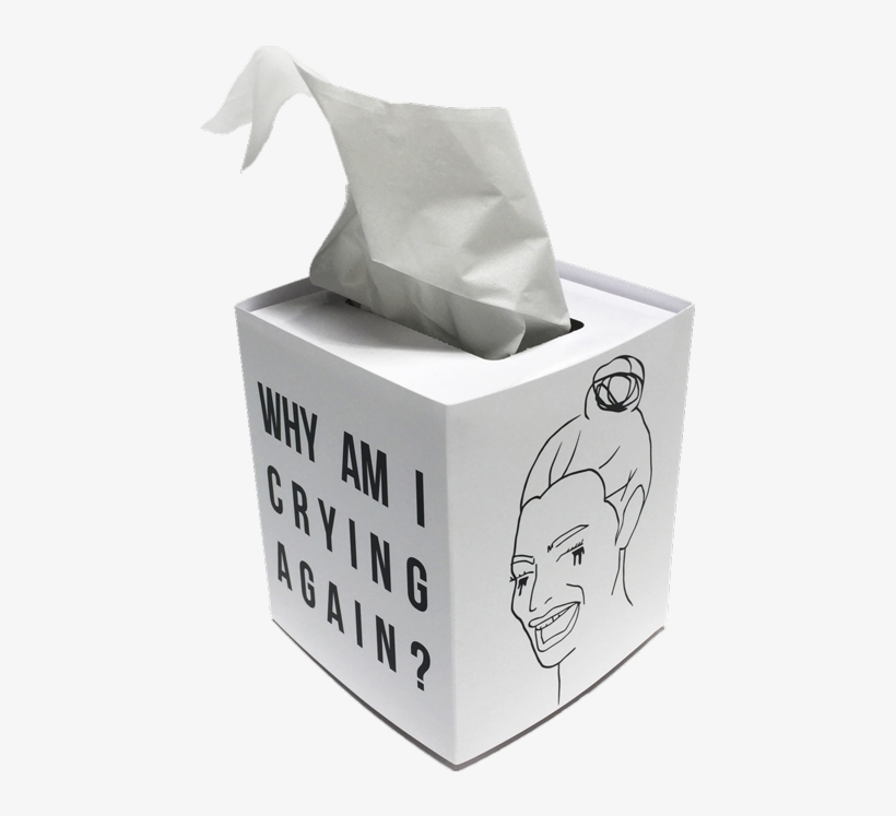I Cry Tissue Box - Facial Tissue, transparent png #8738401