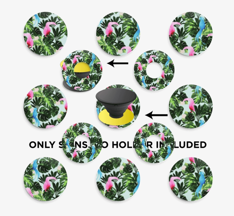 Bird Jungle Skin Phone Holder - Circle, transparent png #8738968