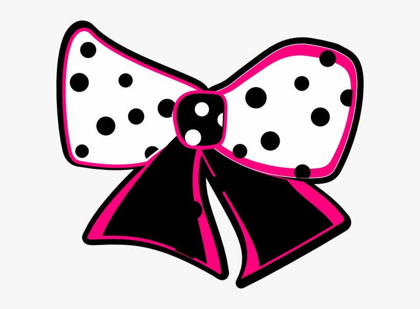 Leah S Bow Clip Art At Clker - Clipart Blue Polka Dotted Bow, transparent png #8739491