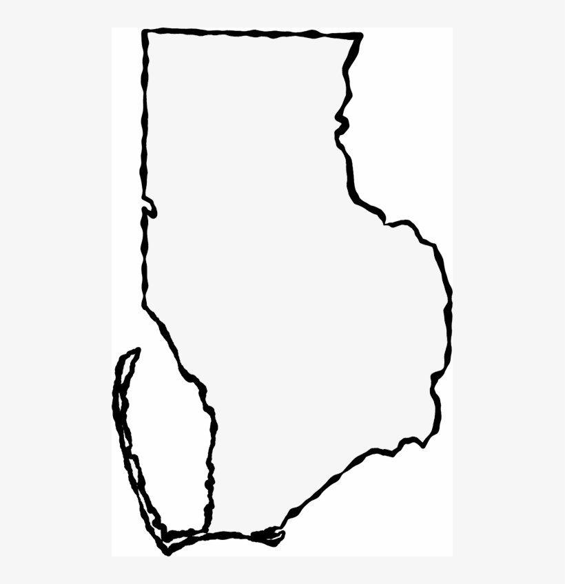 A Map Of Gulf With A Black Squiggle Outline - Illustration, transparent png #8739590