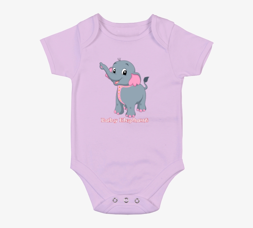 Baby Elephant Baby Bodysuit Cartoon Free Transparent PNG Download