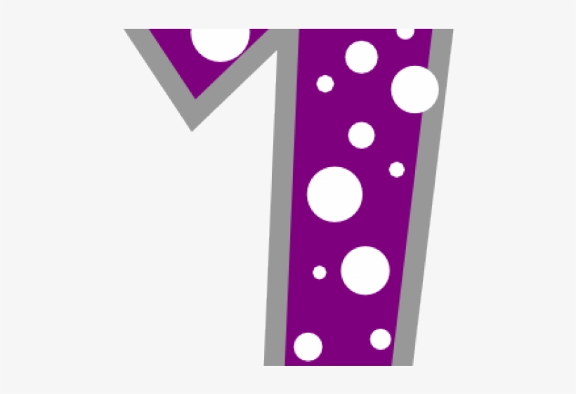Polk A Dot Number 1 Clip Art