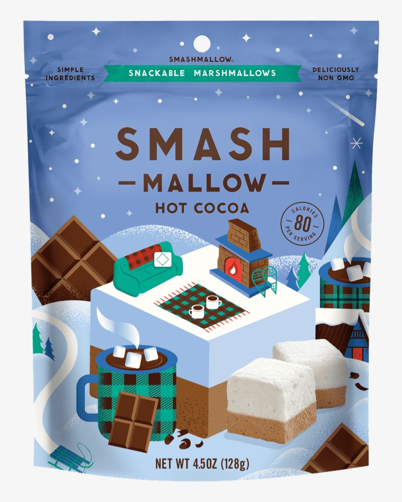 Smashmallow Hot Cocoa Marshmallow - Smash Mallow Hot Cocoa, transparent png #8740230