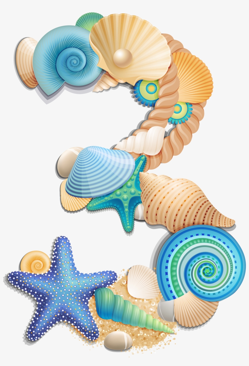 Transparent Number Three Sea Style Png Clipart Picture - Hartelijk Gefeliciteerd 32 Jaar, transparent png #8740628