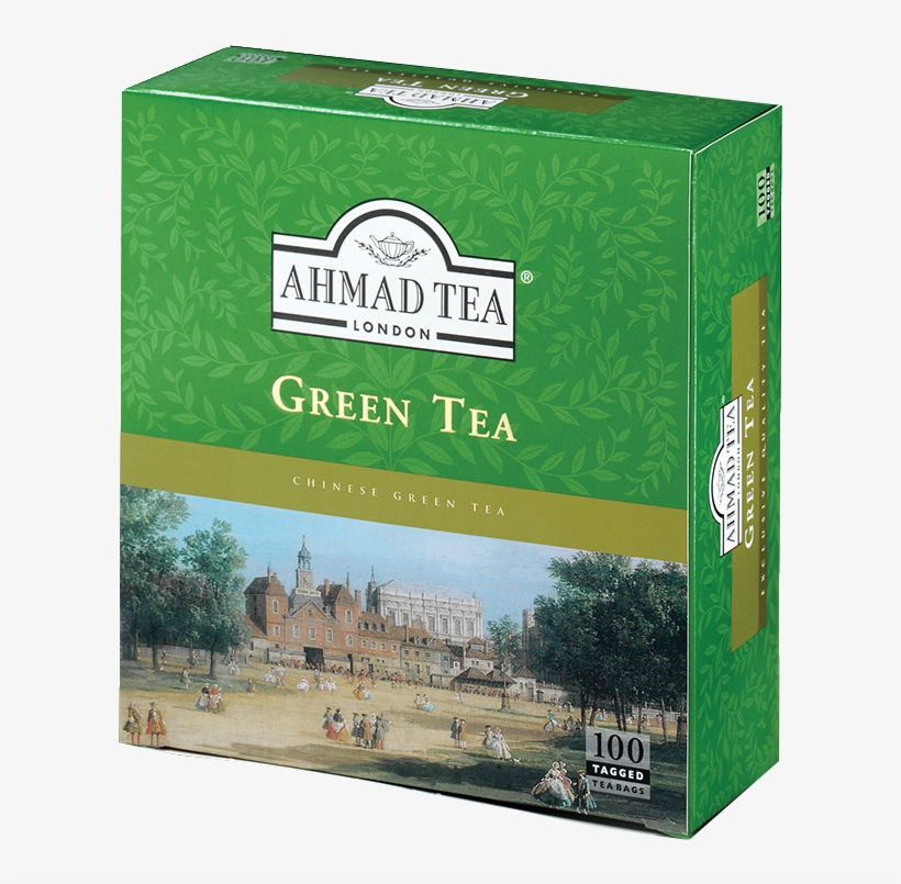 100 Tagged Teabags - Ahmad Tea Pure Green Tea, transparent png #8740898