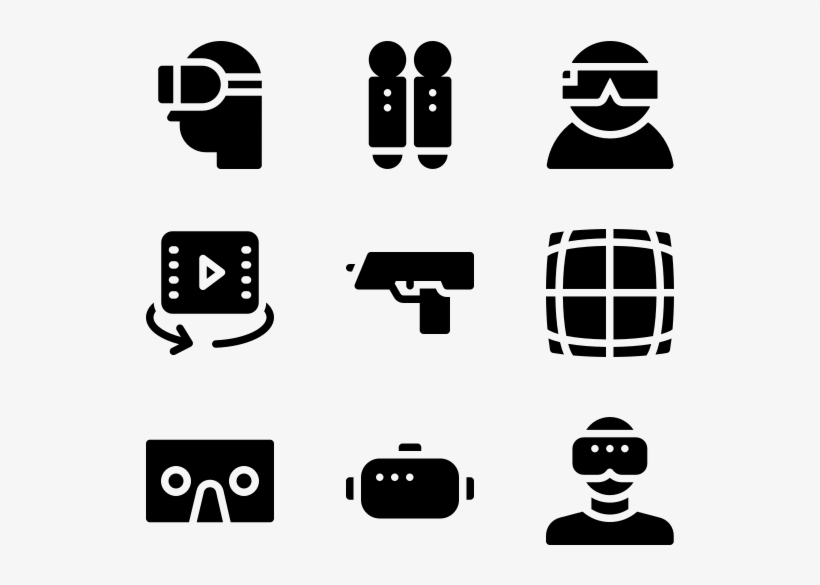 Virtual Reality - Travel Icons, transparent png #8740942