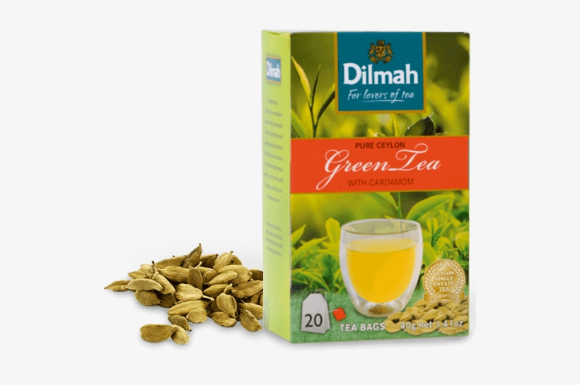 Pure Ceylon Green Tea With Cardamom - Dilmah Green Tea Jasmine, transparent png #8741142