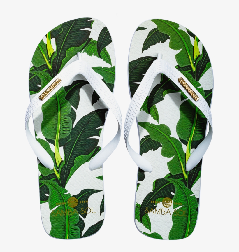Mens Fashion Collection Banana Leaf Flip Flop Samba - Flip-flops, transparent png #8741358