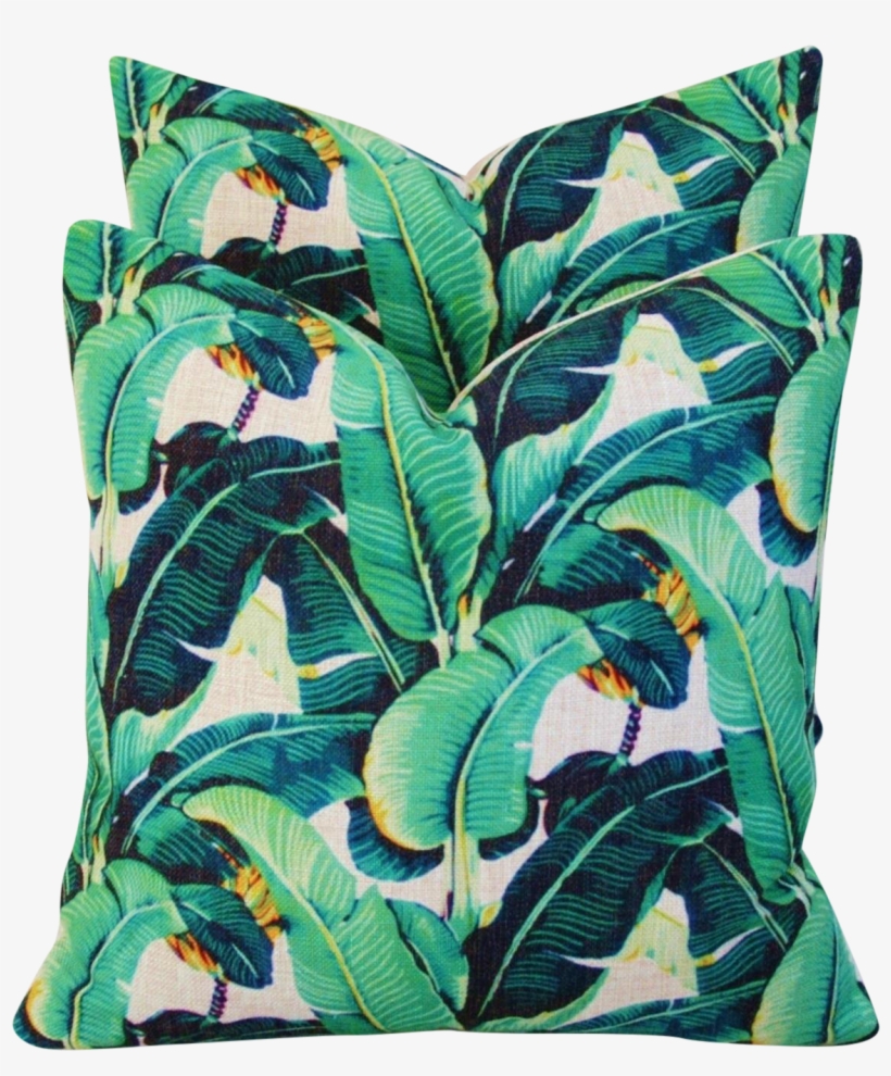 Dorothy Draper-style Banana Leaf Pillows - Banana Leaves Iphone X, transparent png #8741454