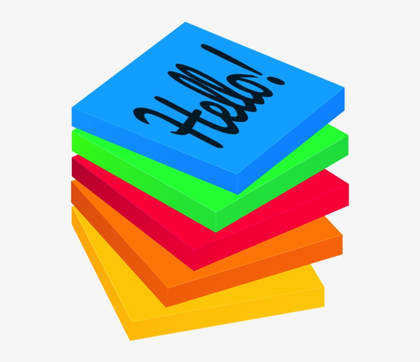 Universal Sticky Notes Your Memos Always Visible 4 - Graphic Design, transparent png #8742088