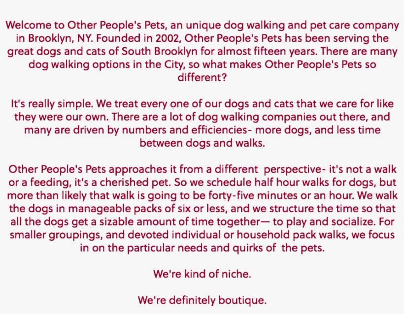 Welcome To Other People's Pets, An Unique Dog Walking - Document, transparent png #8742247