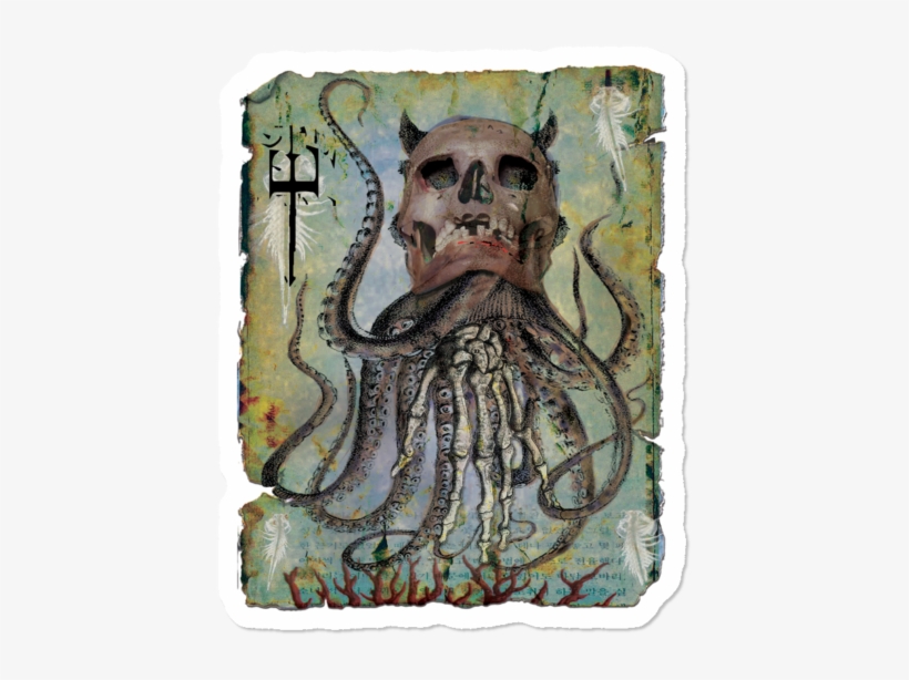 Pulpo $3 - Skull, transparent png #8743210