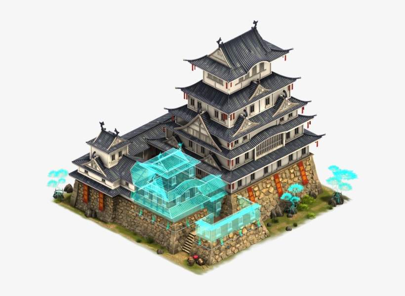 X Ss Virtualfuture Landmark2 - Himeji Castle Forge Of Empires, transparent png #8743365