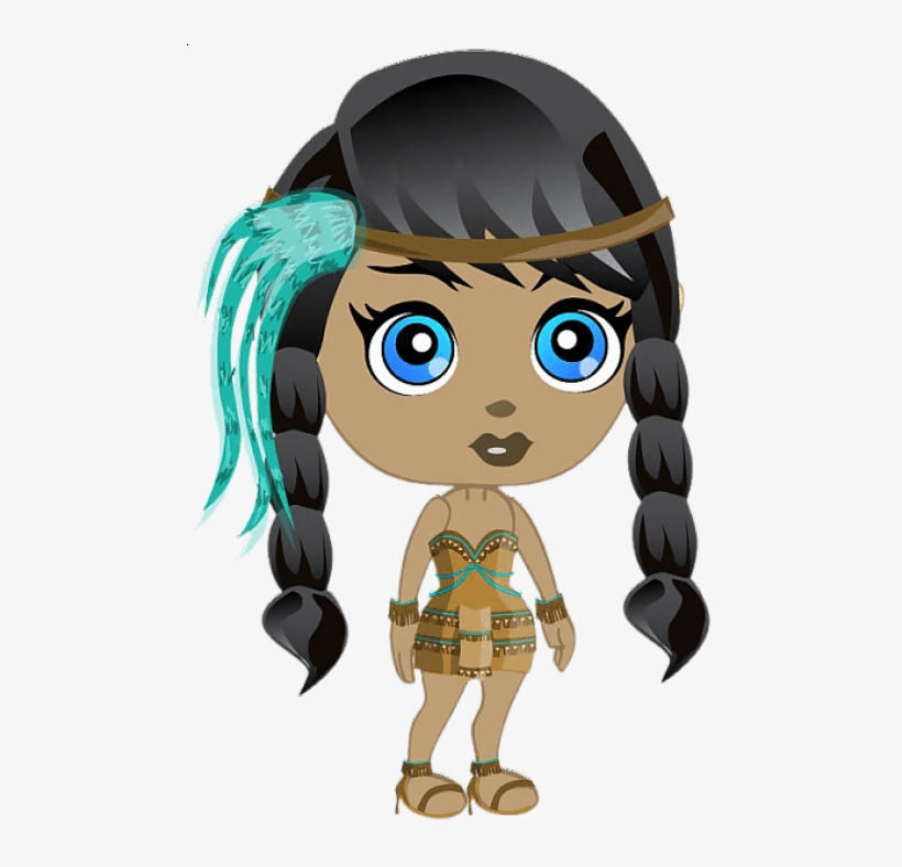 Free Png Female Native American 2010 Png - Cartoon Female Native American, transparent png #8744057
