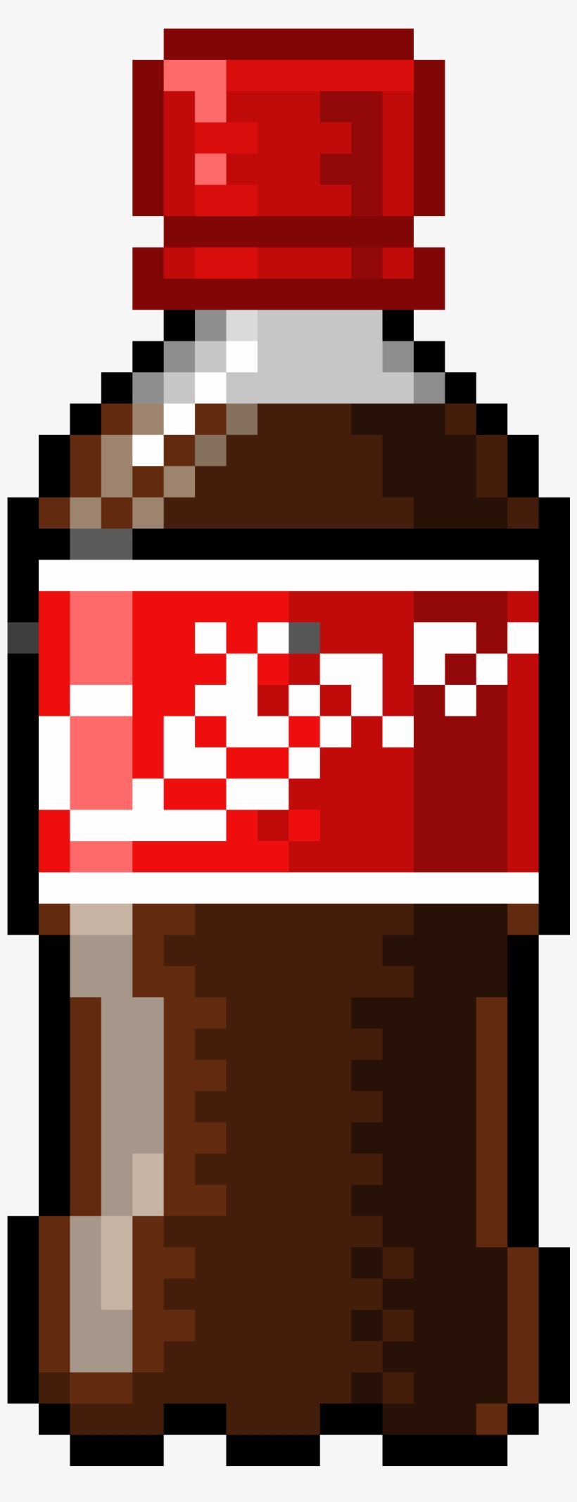 Coke Bottle - Pixel Art Coke, transparent png #8744592