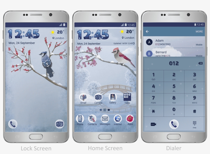 Features A Snowing Effect In The Lock Screen And Snowflake - Iphone, transparent png #8744627