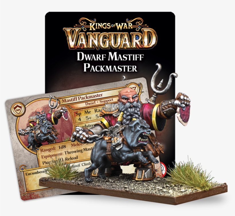 Younger Dwarfs Often Mock Packmasters For Work They - Card Kings Of War Vanguard Dwarf, transparent png #8745196