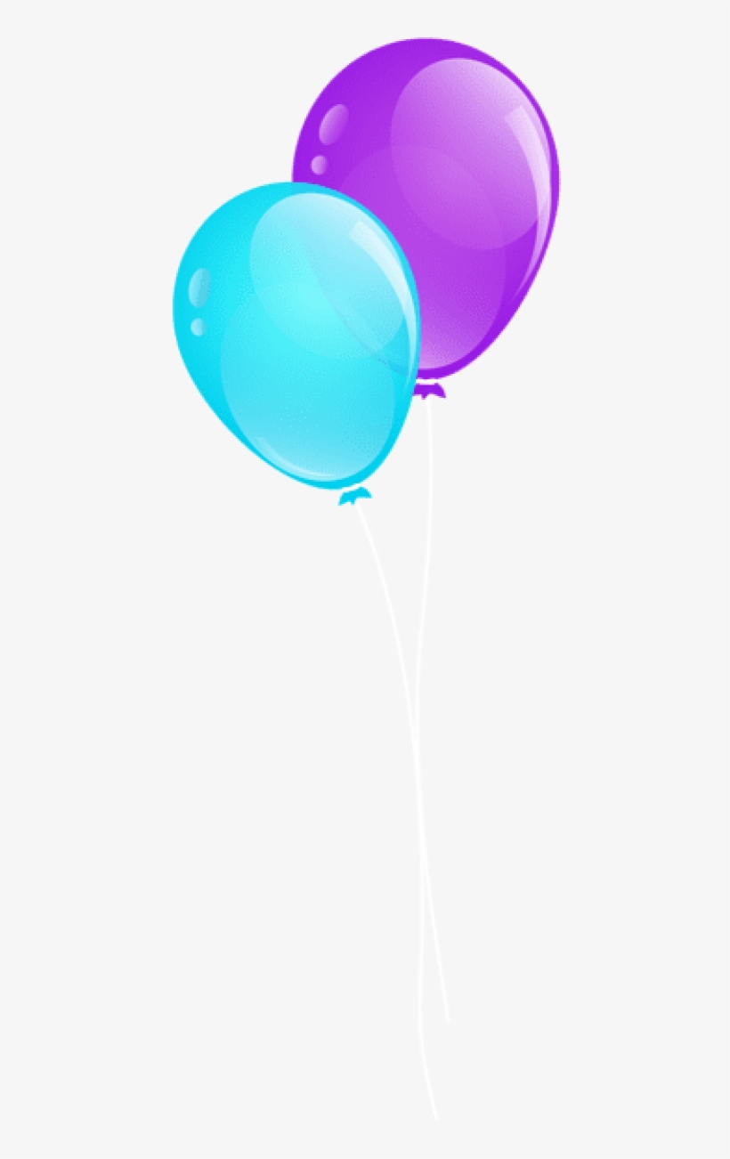 Free Png Download Blue And Purple Balloons Png Images - Purple And Teal Balloons, transparent png #8745618
