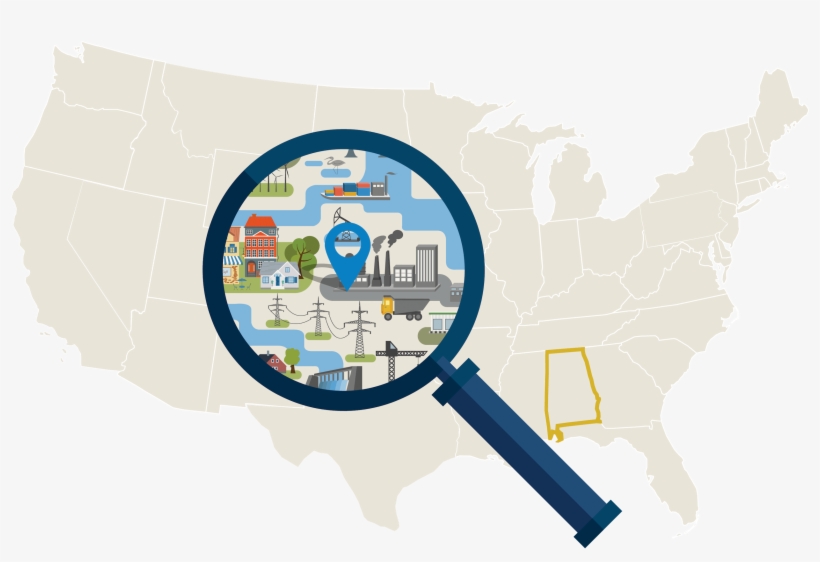 Alabama's Safest Cities - Map, transparent png #8746243