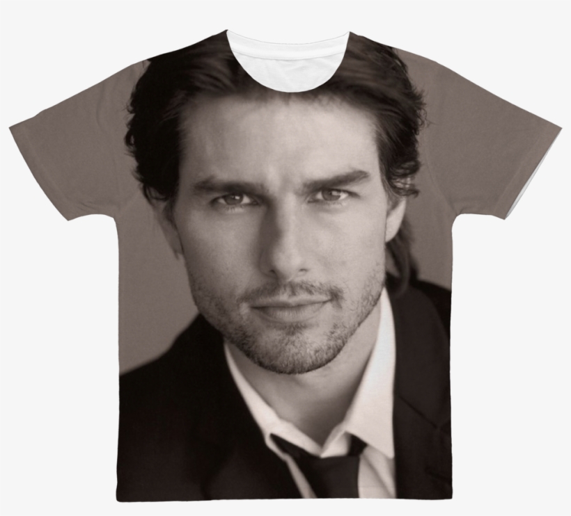 Tom Cruise In Black And White ﻿classic Sublimation - Tom Cruise, transparent png #8746751